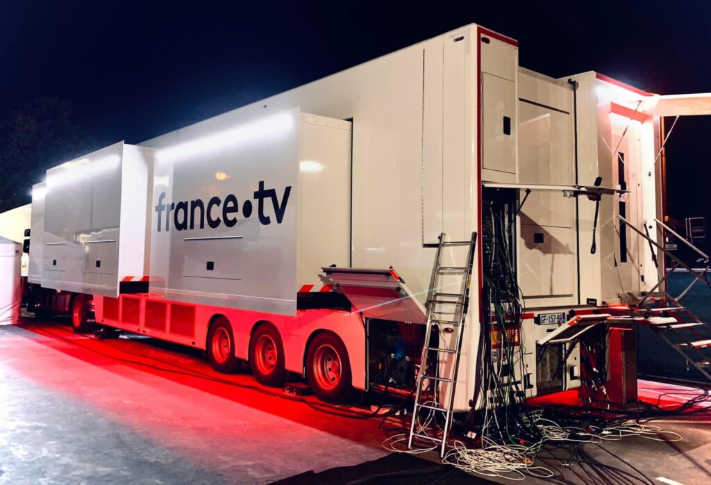 BCE's OB Van provided for France Télévisions.